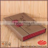 Door Open Custom Made PU Leather Box, Leather Packaging Boxes