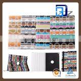 Manufacturer Wholesale Circle Pattern 360 Degree Rolating PU Leather Tablet Case For IPad Pro Bluetooth Keyboard Case