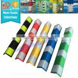 Multicolor parking lot heavy duty rubber corner guards with reflective