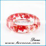 Pine Needles Inside Transparent Clear Acrylic Bangle Stand thumbnail-4