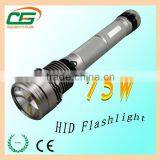 6000 Lumens IP65 55W HID Flashlight With Strong Focus