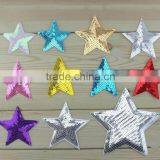 custom Star shape sequin shape applique,handmade sequin applique patches for clothing