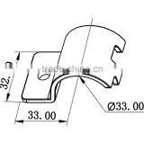 JY-37|Anti-rust Metal Joint for Coated Pipe|Zinc Plated Pipe Fittings for Storage|Metal Clamp for Bedstead Pipe thumbnail-2