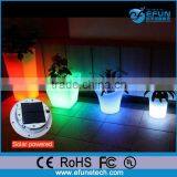 Illuminated RGB Color Changing Decorative Outdoor Plastic Led Solar Planter Pots