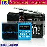 L-988AM portable am fm radio with bluetooth