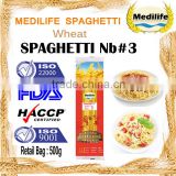 Long Pasta, Pasta, Spaghetti with wheat, Spaghetti Long pasta 500g bag, Spaghetti Nb#3