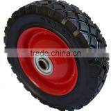 Red Steel Rubber Lawnmower Lawn Push Mower Wheel 6+ Inch Diameter thumbnail-3