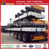 2 /3 Axles 20/ 40 Feet Flat Bed Semi Shipping Container Trailer for Sale thumbnail-3