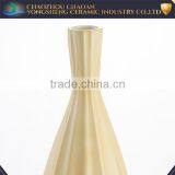 Yellow Embossed Stoneware Table Flower Vase YSv0042-01 thumbnail-2