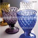 Wholesale Crystal Czech Republic Diamond Shape Coloed Stemware;imitation Party Glassware;wedding Champagne Cup thumbnail-1