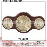 Weather Station With Wood Frame Barometer YG408 thumbnail-1