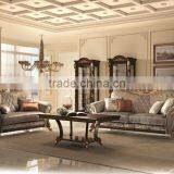 Italian Traditional 24K Gold Plated Living Room Sofa/TV Cabinet With Side Board And Mirror(MOQ=1 SET) thumbnail-1