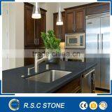 High Quality Black Artificial Quartz Kitchen Countertop thumbnail-1
