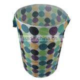 16.5*H25 Inch Polyester Laundry Basket, Bubble Pattern thumbnail-2