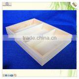 Modern Stylish Cuboid Grids Compartment Pine Wooden Plate Tray thumbnail-2