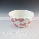 Porcelain Children's Dinnerware Set With Pink Pritning, Dinner Set for 6 People thumbnail-2