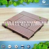 Recycled 100% and ECO-FRIENDLY wood decking tiles from factory