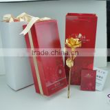 24k 25cm gold foil rose flower best Valentine's Wedding Mother days gift with gift box