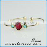 Hot!!! New Design Bridesmaid Gift Glass Bangles Designs Birthstone Bangle thumbnail-3