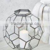 New Antique Design Glass & Metal Fancy Lantern thumbnail-1