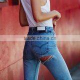 Latest Women Sexy Jeans Pants in Bulk Denim Jeans Overalls Women Denim on Sale thumbnail-2
