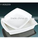 2014 Hot Sale White Porcelain Square Deep Plate thumbnail-1