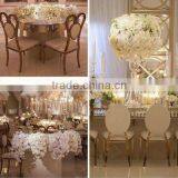 B8085 Heart Shape Gold Chair for Wedding thumbnail-1