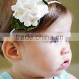 on Express Hot Sale New Products Handmade Eco Friendly Fabric Decoration Felt Flower Headband Baby Made in China thumbnail-1