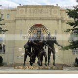 Outdoor Garden Decoration Metal Bronze Football Statue for Sale thumbnail-3