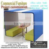 Coffee Shop Restaurant High Back High Seat Sofa Table Set, VIP Room Shown Room Commercial Area Gets Stuck Sofa Set thumbnail-1