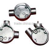 20mm and 25mm Electrical Galvanized Junction 3 Way Tee Box thumbnail-2
