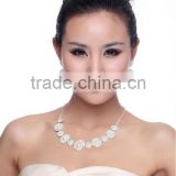 Fashion Rhinestone Crystal Wedding Decoration Pearl Wedding Jewelry Set