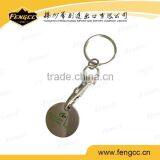Promotional Metal Trolley Coin Keychain With Custom Logo thumbnail-2