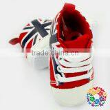 2015 Wholesale Toddler Baby Boy Girl Union Jack Printed Soft Baby Shoes Lovely Cheap Prewalker Baby Shoe Size 0-12 thumbnail-2