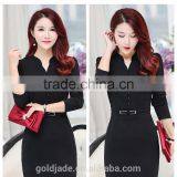 2016 Customized Manufactorying Fashionable Custom Fit Middle-aged Ladies Dress thumbnail-4