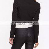 High Quality Wholesale Life pu Leather Custom Ladies Jacket thumbnail-3