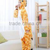 Flannel Cartoon Adult Animal Jumpsuit Animal Pajamas Jumpsuit Giraffe Design thumbnail-6