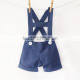 Fashion Little Baby Boy Clothes Set With Navy Shortall thumbnail-4