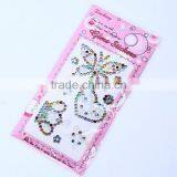 Custom Mixed Color Butterfl Rhinestone Jewelry Seal Rhinestone Acrylic Decoration Stickers thumbnail-1
