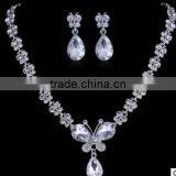 2016 China High Quality Elegant Earring and Necklace Jewelry Crown Hot Sale Silver Plated Jewelry Sets for Ladies thumbnail-6