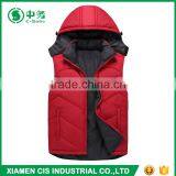 Top Fashion Winter Warmful Outwear Mens Hooded Reversible Down Feather Vest thumbnail-2