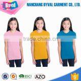 Activewear Apparel Kids Wholesale Tshirts Sportswear Longer Length T-Shirt Custom thumbnail-1