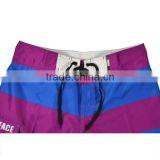 Purple Blue Color Stripe Design Board Shorts for Men thumbnail-6