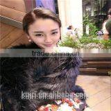 Faux Fur Women Pullover Tops Plaid Ribbed Warm Soft Sweaters Autumn Winter Crew Neck Loose Casual Sweater thumbnail-1