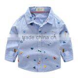 S33414W Boy's Shirts Casual Turn-down Collar Carton Cotton Shirts thumbnail-3