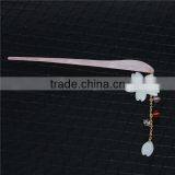 New Fashion Pink White & Red Flower 13.8cm Resin Wedding Hairpins thumbnail-3