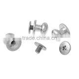 Copper Jewelry Wooden Box Pull Handle Knobs Round Silver Tone 12mm X11mm( 4/8" x 3/8") 10mm X6mm( 3/8" x 2/8"), 10 Sets thumbnail-1