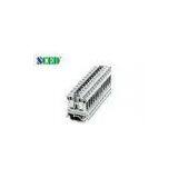 10.2mm Rail-Mounted Terminal Blocks , AWG 24 - 6 600V 65A Barrier Terminal Block
