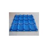 Durable Roman Tile Galvalume Steel Roofing Sheets Blue Prepainted , 1300mm * 420mm