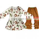 2017 Christmas Deer Girls Wholesale Boutique Clothing Baby Clothes Factory China Wholesale Children's Boutique Clothing sets